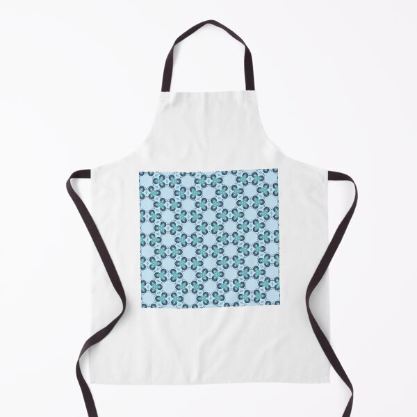 Item preview, Blue Kaleidoscopic Floral Lattice Seamless Pattern designed and sold by erdmandevon.