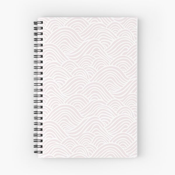 Item preview, Coastal Japandi Minimalist Ocean Sea Waves In Dusty Pink On White designed and sold by EliveraDesigns.
