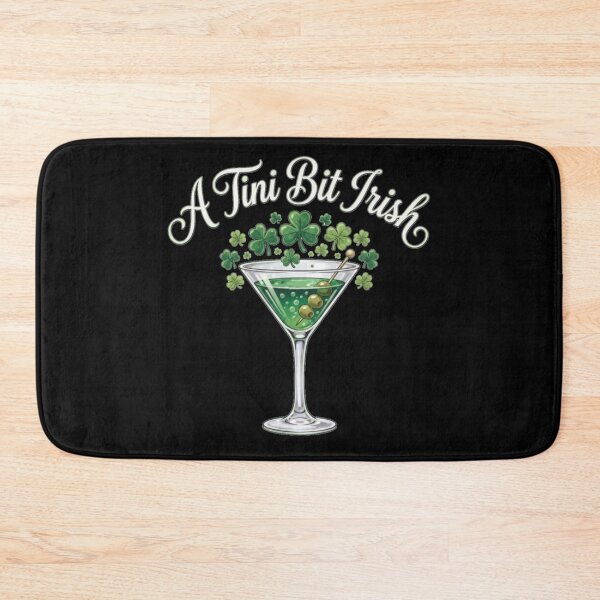Item preview, A Tiny Bit Irish Funny St Patricks Day Martini designed and sold by DienesAngele.