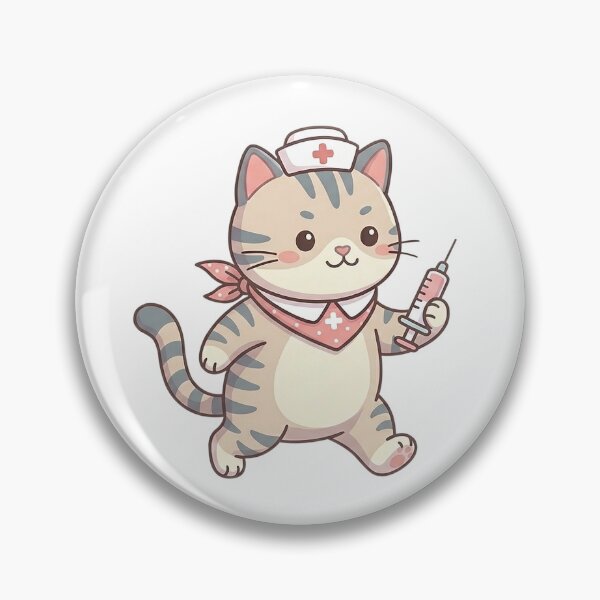 Aperçu de l'œuvre Petit Chaton Infirmier Kawaii créée et vendue par AlexAthCreation.