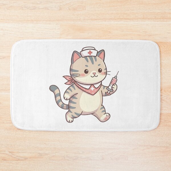 Item preview, Kawaii Little Nurse Kitten designed and sold by AlexAthCreation.