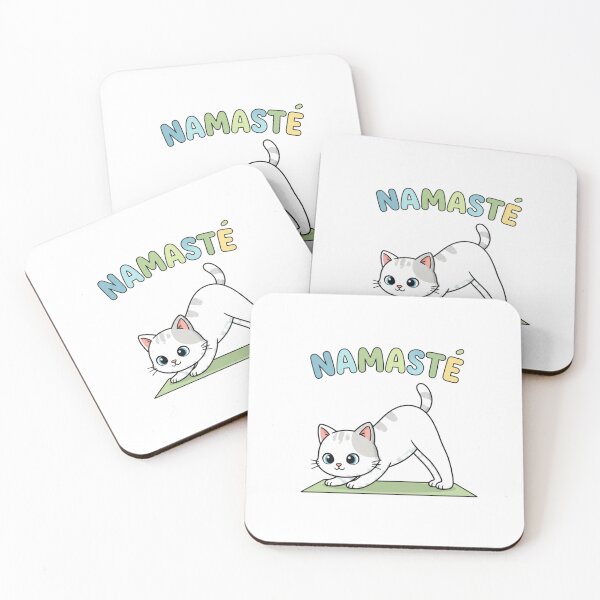 Item preview, Namaste Cat Downward Dog Yoga Lover Design designed and sold by FiveBlessings.