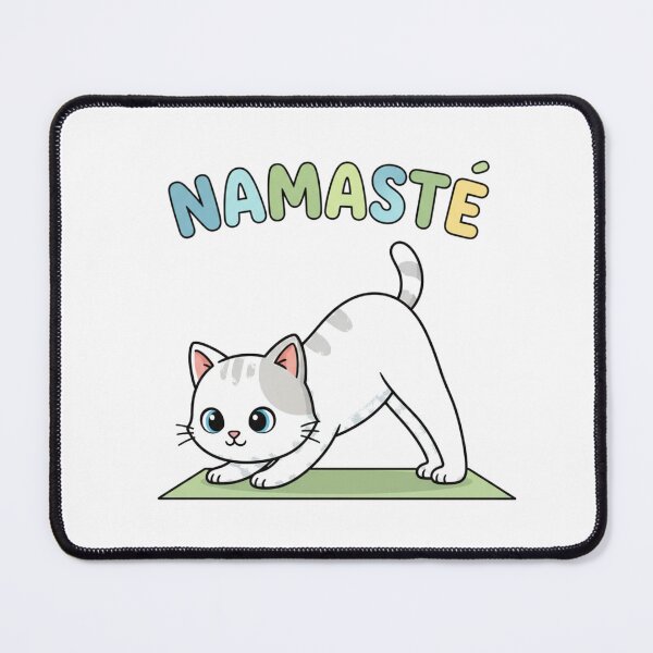 Item preview, Namaste Cat Downward Dog Yoga Lover Design designed and sold by FiveBlessings.