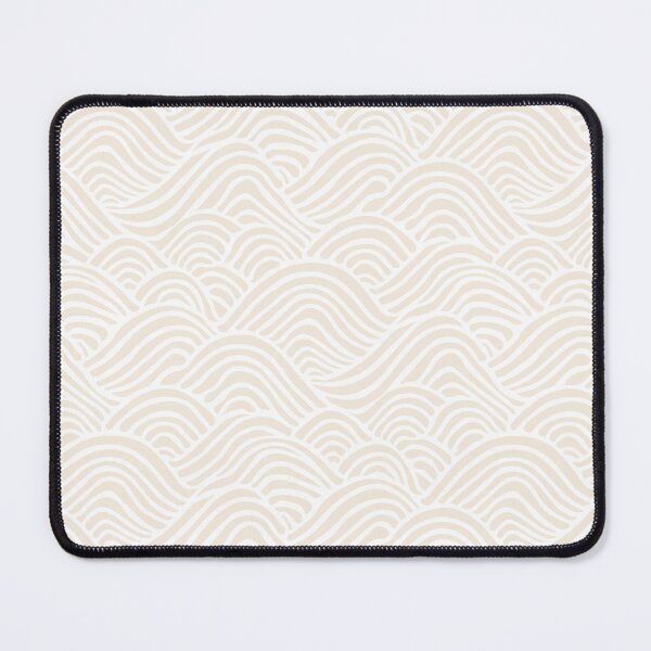 Item preview, Coastal Japandi Minimalist Ocean Sea Waves In Ivory On White designed and sold by EliveraDesigns.