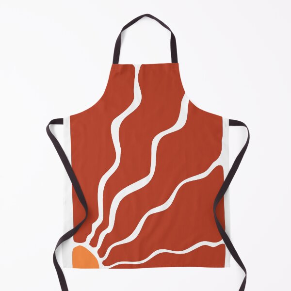 Item preview, Abstract artwork with bold red irregular shapes and white wavy lines designed and sold by Artify Walls.