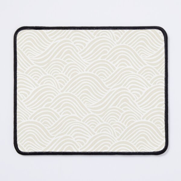 Item preview, Coastal Japandi Minimalist Ocean Sea Waves In Light Beige On White designed and sold by EliveraDesigns.