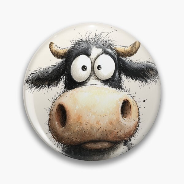 Item preview, CoW PRiNT, ANiMaL PRiNT ' Malcom the Coo ' BY SHiRLeY MacARTHuR designed and sold by Shirley MacArthur Art.