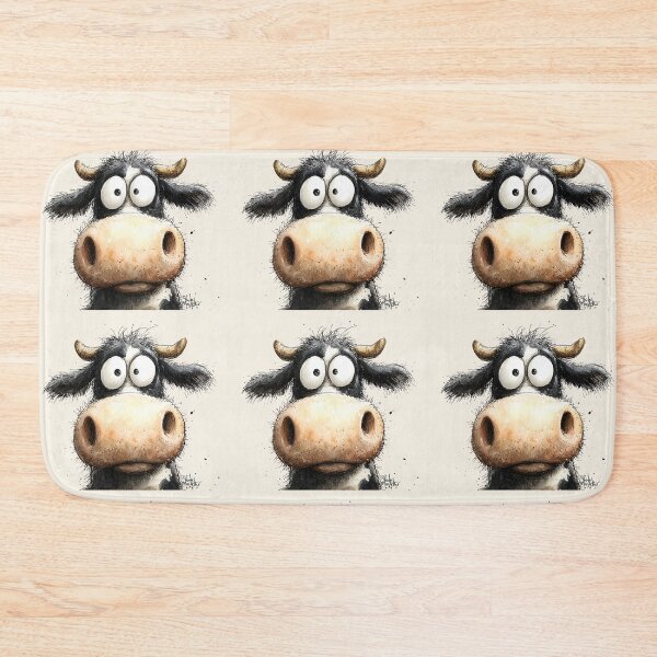 Item preview, CoW PRiNT, ANiMaL PRiNT ' Malcom the Coo ' BY SHiRLeY MacARTHuR designed and sold by Shirley MacArthur Art.