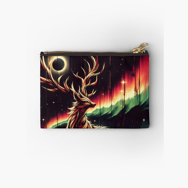 Item preview, Wood Texture Northern Lights Deer, Ai Generated Art   designed and sold by ACC .