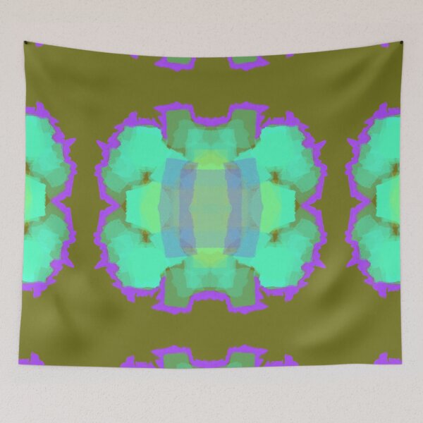 Item preview, Green and Magenta Abstract Psychedelic Design designed and sold by DotDing.