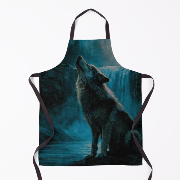 Item preview, Howling Wolf and Moon designed and sold by NicolasGlowArt.