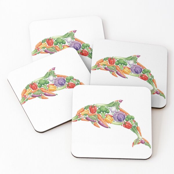 Item preview, Vegetable Dolphin Botanical Illustration designed and sold by Teenidesign .