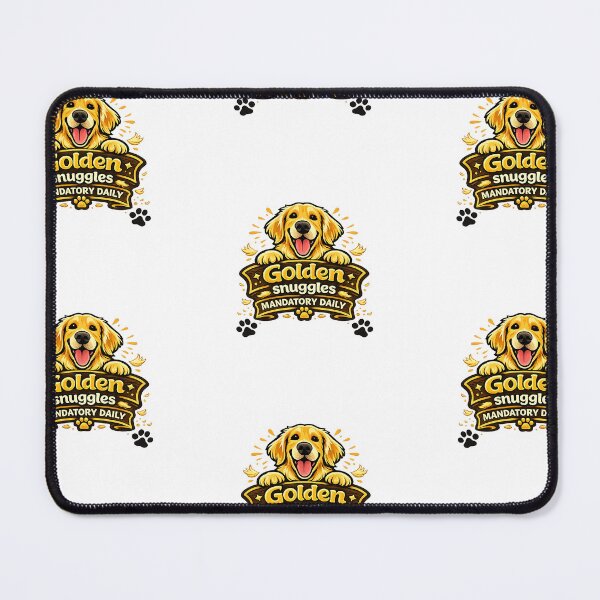 Item preview, Golden Snuggles Mandatory Daily Golden Retriever Gift designed and sold by WildVista.