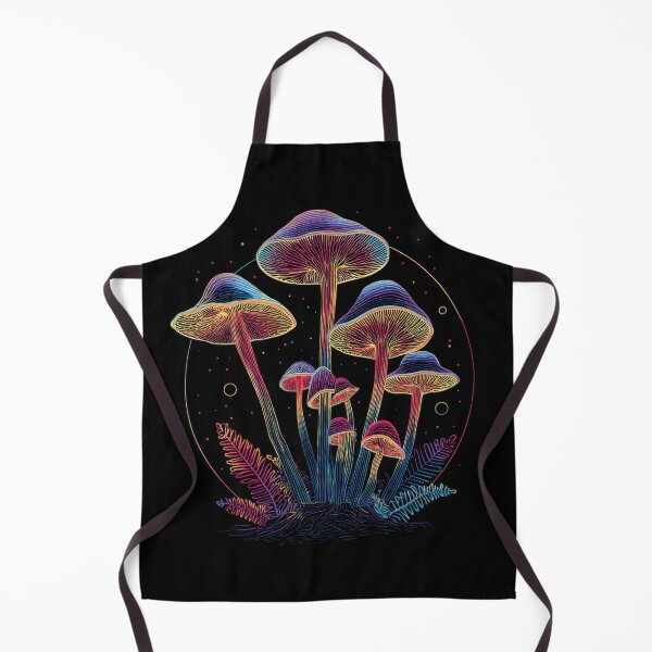 Item preview, Bright mushrooms on black designed and sold by anytka.