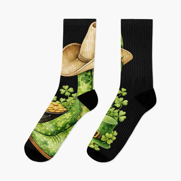 Item preview, St Patricks Day Shamrock Cowboy Boots Lucky Irish Western designed and sold by WilliaMaler.