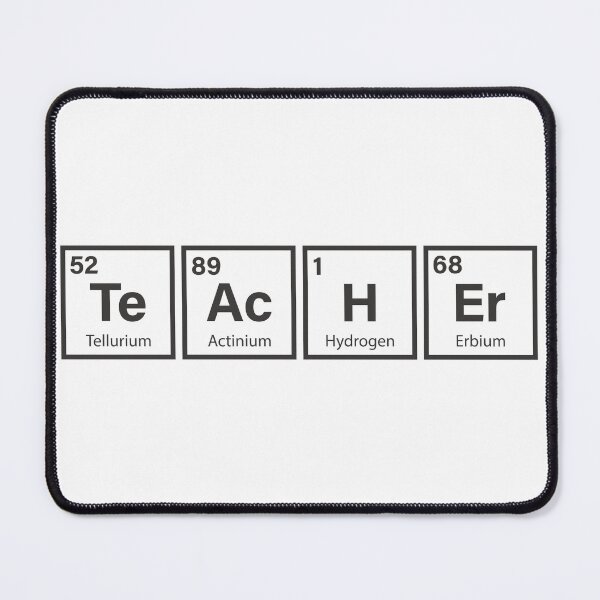 Item preview, Science Teacher Periodic Table Elements Chemistry Typography Art designed and sold by PixelWaveBD.