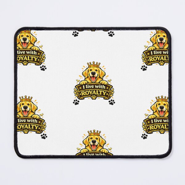 Item preview, I Live With Royalty Golden Retriever Gift designed and sold by WildVista.