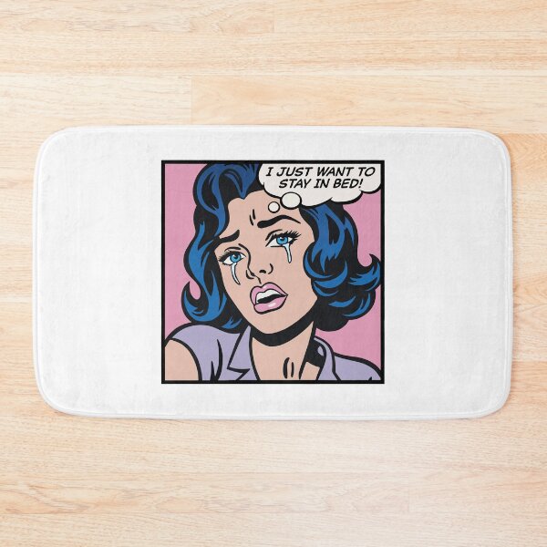 Item preview, I just want to stay in bed! pop art girl designed and sold by PaulSDesign.