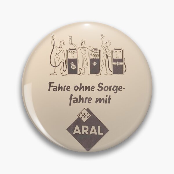 Item preview, ARAL AG Vintage German Gas Station Retro Petroliana Art designed and sold by EdGraphy.
