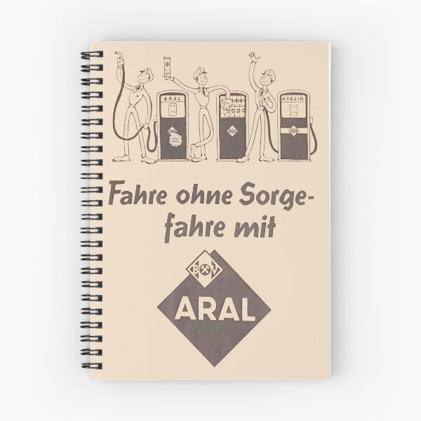 Item preview, ARAL AG Vintage German Gas Station Retro Petroliana Art designed and sold by EdGraphy.