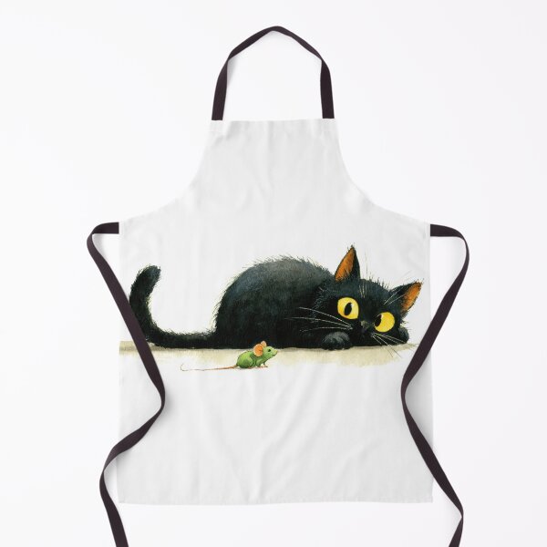 Item preview, Black cat and green mouse encounter designed and sold by anytka.