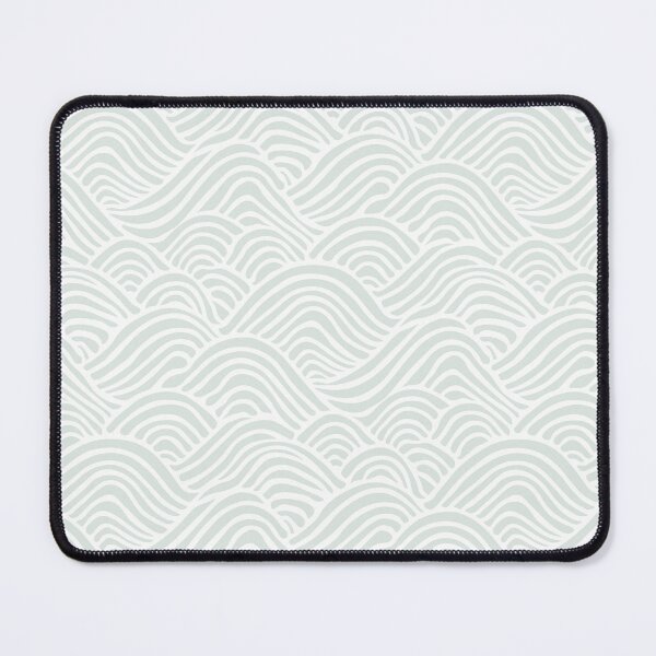 Item preview, Coastal Japandi Minimalist Ocean Sea Waves In Light Mint Green designed and sold by EliveraDesigns.