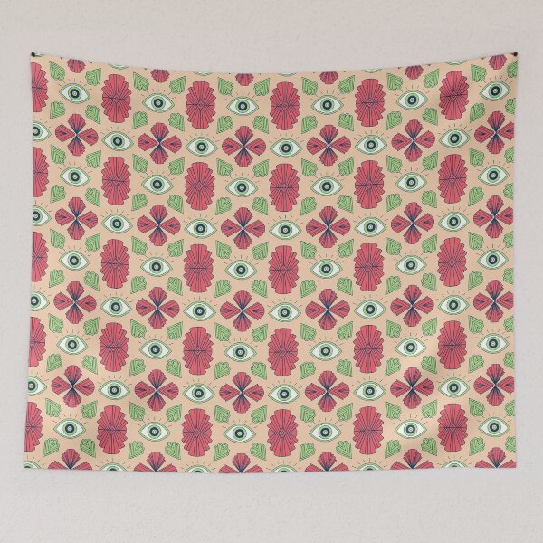 Item preview, Seamless Mystical Eye and Ornamental Retro Pattern designed and sold by Rômulo Queiroz.