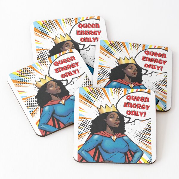 Item preview, Queen Energy Only – Black Woman Superhero Art designed and sold by RQCreative24.