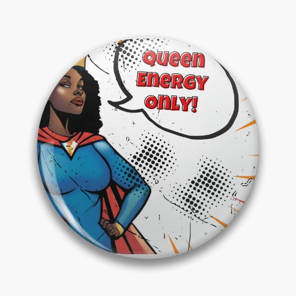 Item preview, Queen Energy Only – Black Woman Superhero Art designed and sold by RQCreative24.