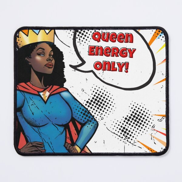 Item preview, Queen Energy Only – Black Woman Superhero Art designed and sold by RQCreative24.