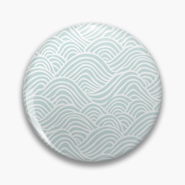 Item preview, Coastal Japandi Minimalist Ocean Sea Waves In Light Seafoam Green  designed and sold by EliveraDesigns.
