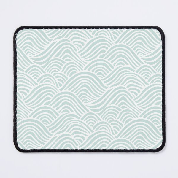 Item preview, Coastal Japandi Minimalist Ocean Sea Waves In Light Seafoam Green designed and sold by EliveraDesigns.