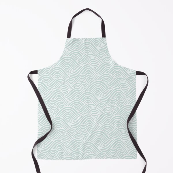 Item preview, Coastal Japandi Minimalist Ocean Sea Waves In Light Seafoam Green designed and sold by EliveraDesigns.