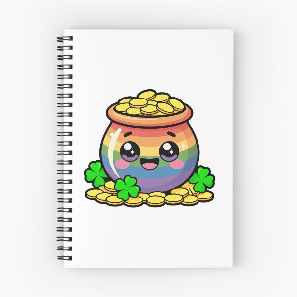 Item preview, Magical Clover Treasure Rainbow Pot designed and sold by YounexxART.
