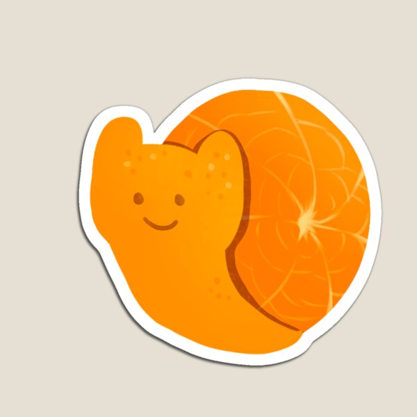 Item preview, happy orange snail designed and sold by averydiecksillu.