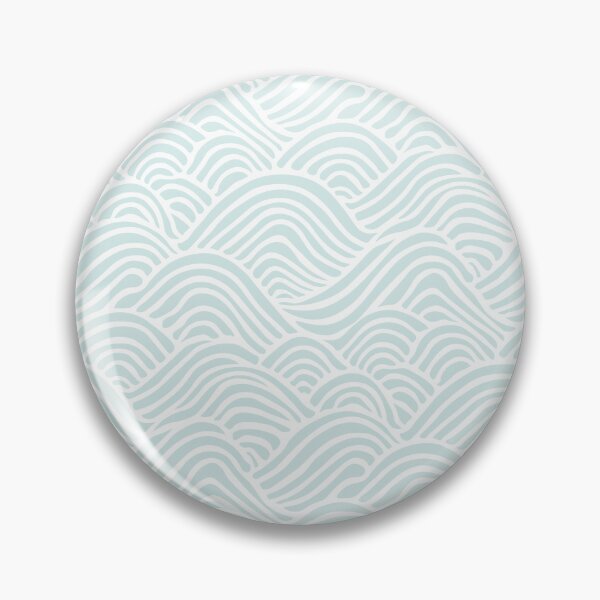 Item preview, Coastal Japandi Minimalist Ocean Sea Waves In Light Turquoise  designed and sold by EliveraDesigns.