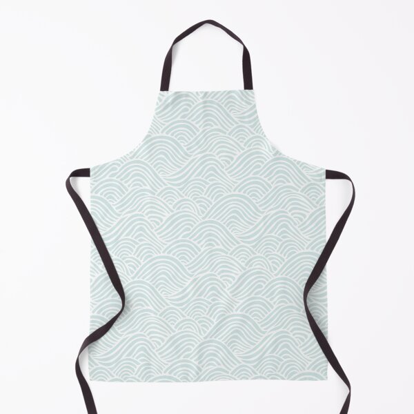 Item preview, Coastal Japandi Minimalist Ocean Sea Waves In Light Turquoise designed and sold by EliveraDesigns.