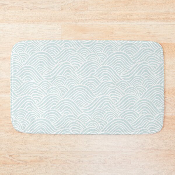 Item preview, Coastal Japandi Minimalist Ocean Sea Waves In Light Turquoise  designed and sold by EliveraDesigns.