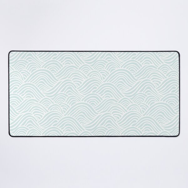 Item preview, Coastal Japandi Minimalist Ocean Sea Waves In Light Turquoise designed and sold by EliveraDesigns.