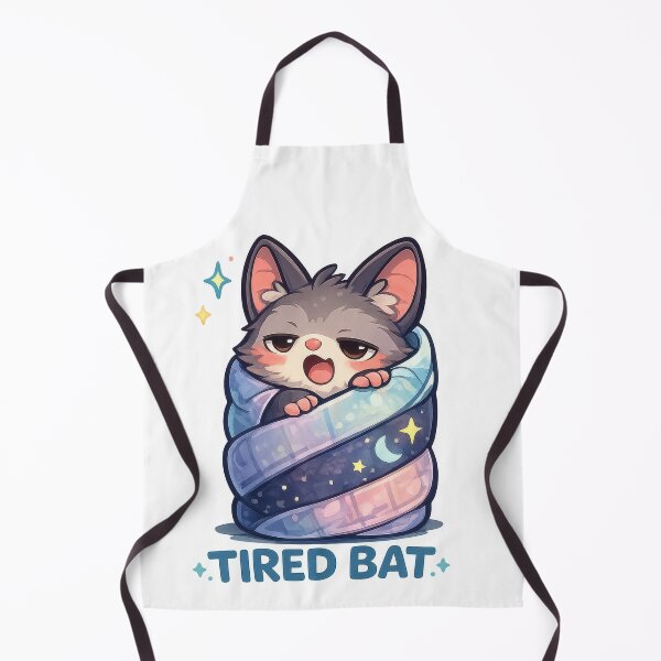 Item preview, Tired Bat Kawaii Sticker (Sleepy Burrito Blanket Night Owl) designed and sold by jgvisualarts.