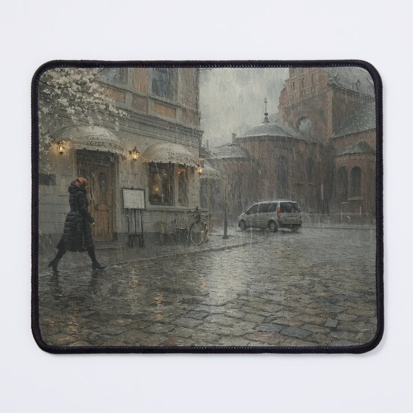Item preview, Walking In The Rain In Old Riga designed and sold by drozdovs16.