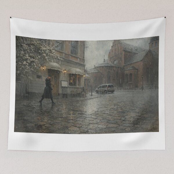 Item preview, Walking In The Rain  In Old Riga  designed and sold by drozdovs16.