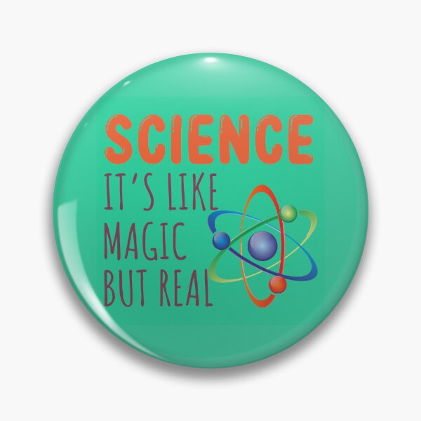Item preview, Science It's Like Magic But Real Atom Model Quote Art designed and sold by PixelWaveBD.