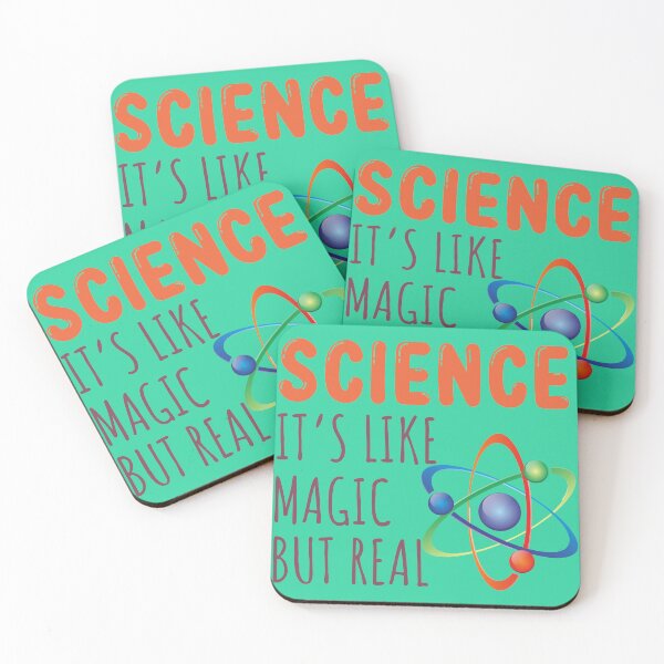 Item preview, Science It's Like Magic But Real Atom Model Quote Art designed and sold by PixelWaveBD.