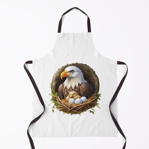Item preview, Bald Eagle Nest With Eggs Wildlife Illustration designed and sold by HayatDesigns19.
