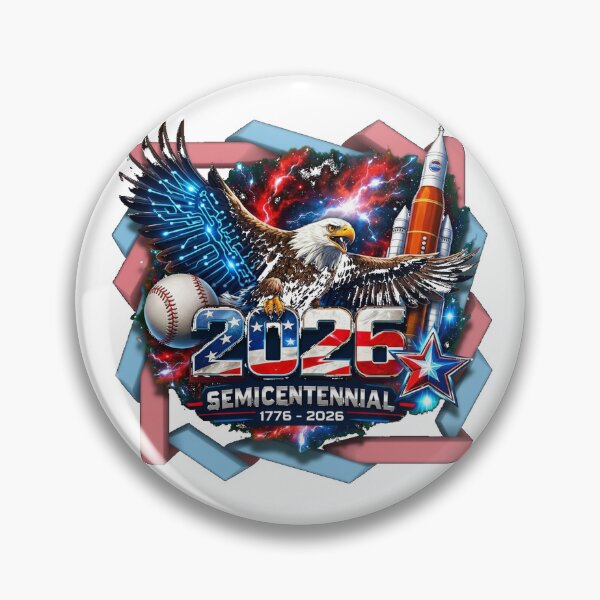 Item preview, USA 2026 Semicentennial: Tech, Sports & Space Eagle designed and sold by TailTraceDesign.