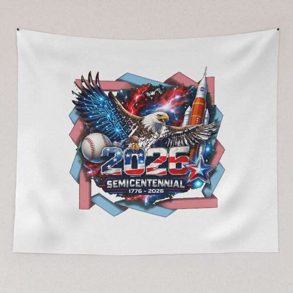 Item preview, USA 2026 Semicentennial: Tech, Sports & Space Eagle designed and sold by TailTraceDesign.