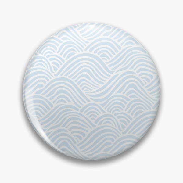 Item preview, Coastal Japandi Minimalist Ocean Sea Waves In Soft Blue On White  designed and sold by EliveraDesigns.