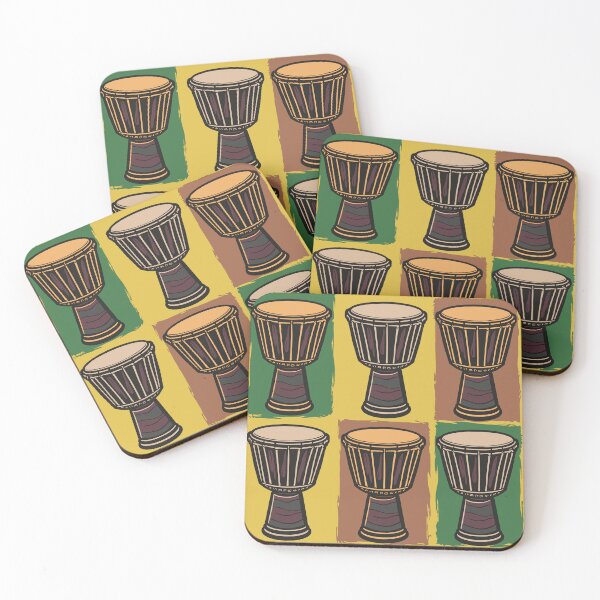 Item preview, African Djembe Drums Pop Art designed and sold by MammothArt.