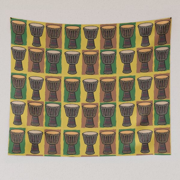 Item preview, African Djembe Drums Pop Art designed and sold by MammothArt.